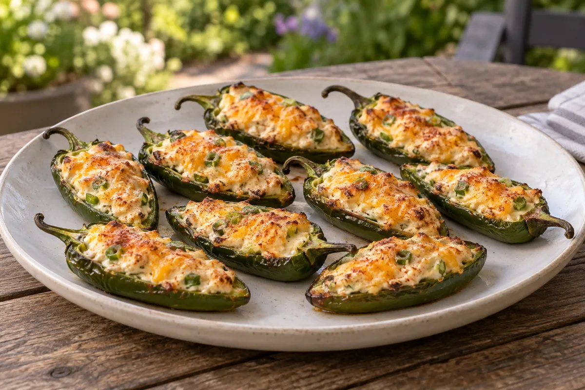 Serving of Smoked Jalapeño Poppers