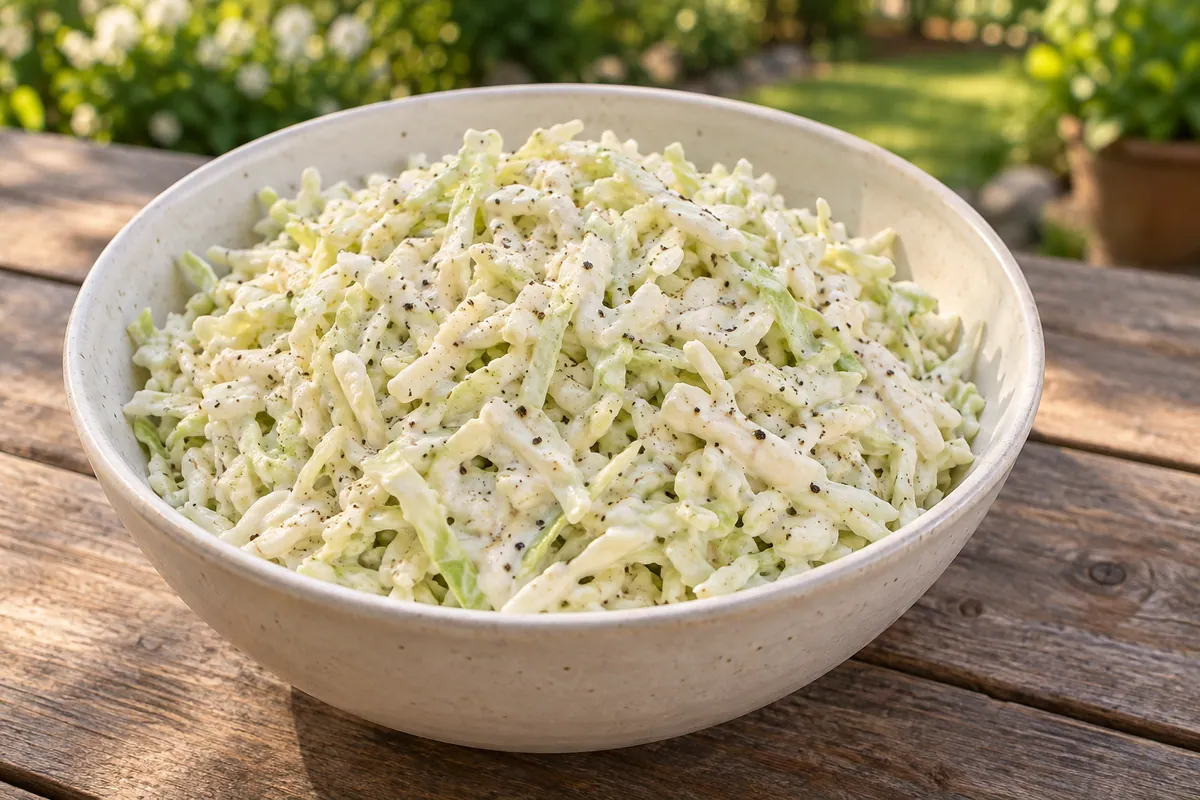 Serving of Tangy Southern Slaw